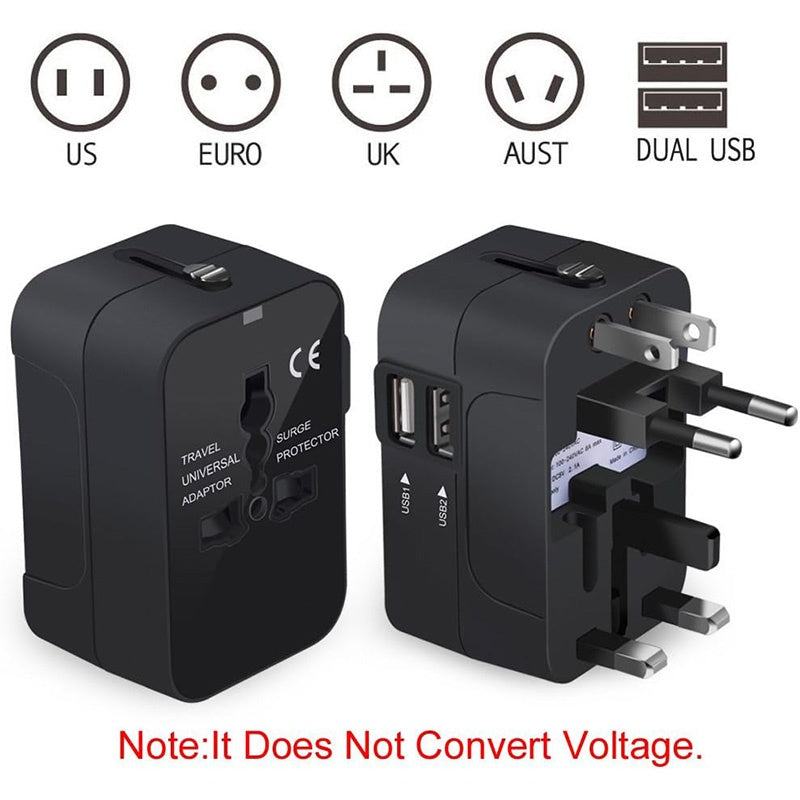 Travel Adapter ,Universal USB Type C Charging For USA EU UK AUS