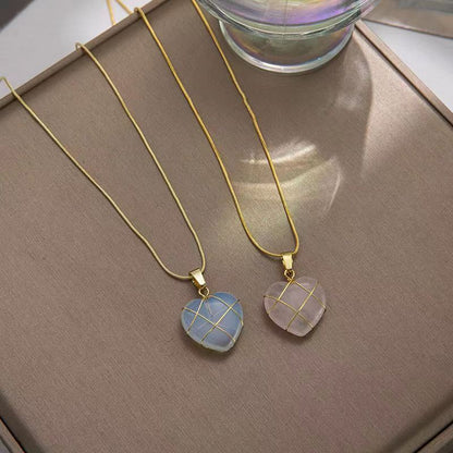 Fashion Moonstone Necklace For Cartoon Princess Love Girl Necklace
