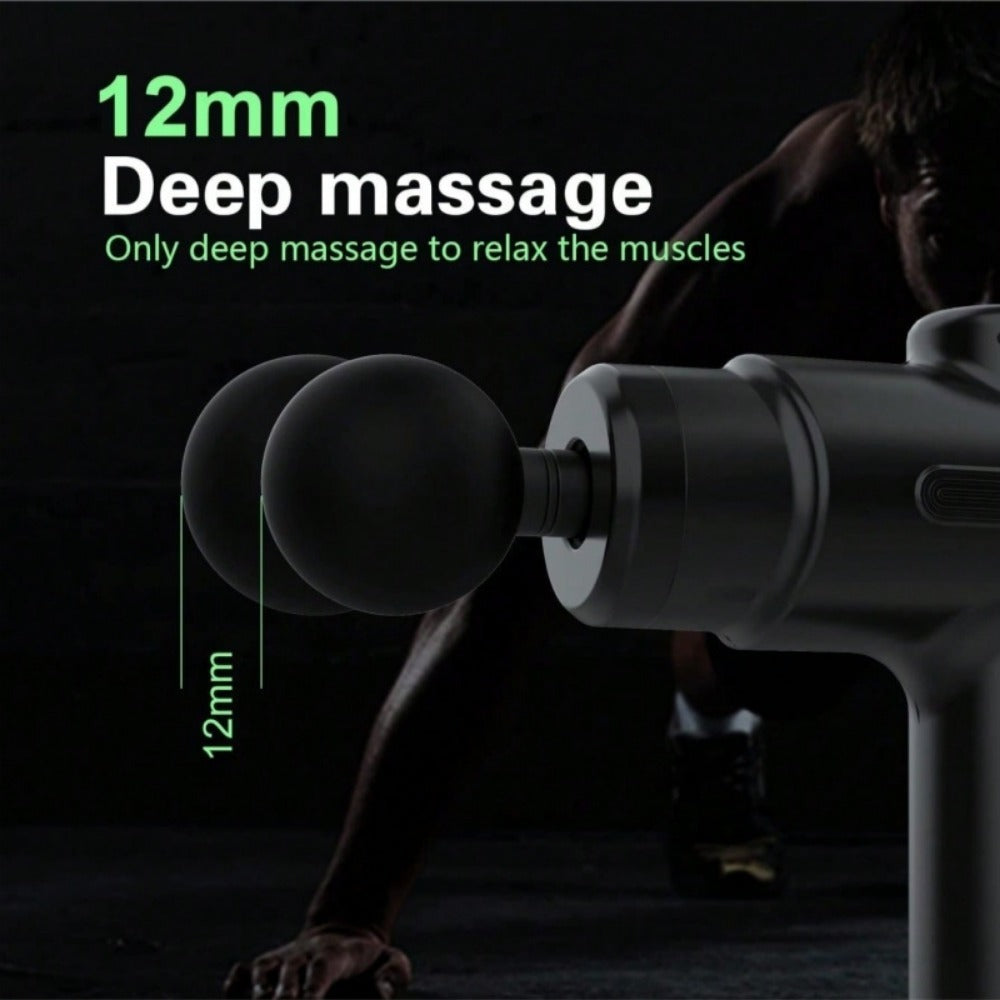 Handheld Body Muscle Massager Gun With 8 Massage Heads