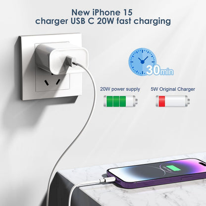 6FT Fast Charging Cord with Wall Chargers