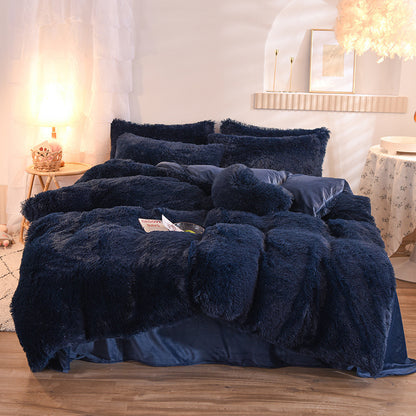 Luxury Thick Fleece Duvet Cover Queen King