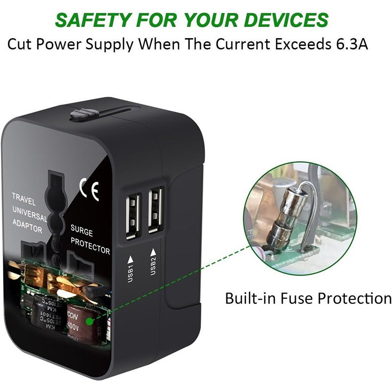 Travel Adapter ,Universal USB Type C Charging For USA EU UK AUS