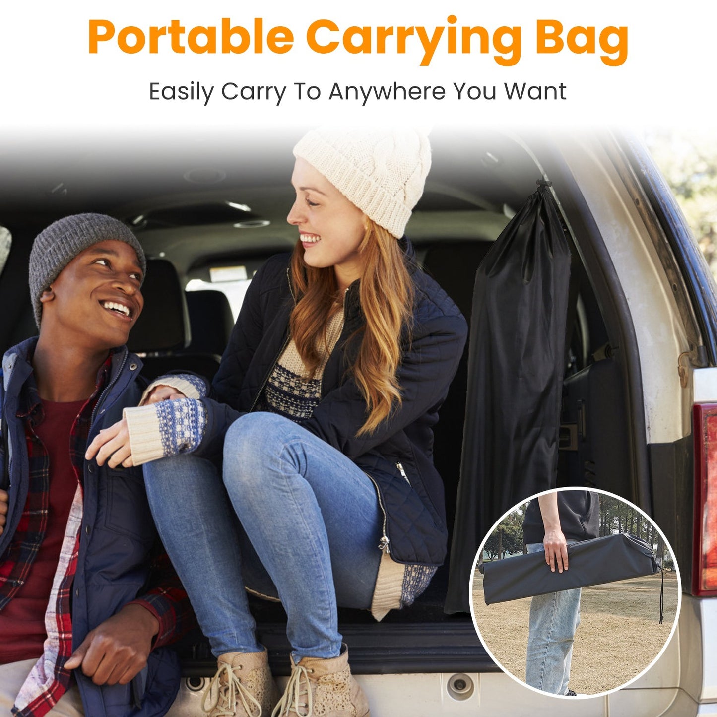 Foldable Rustproof Portable Aluminum Camping Table With Carrying Bag