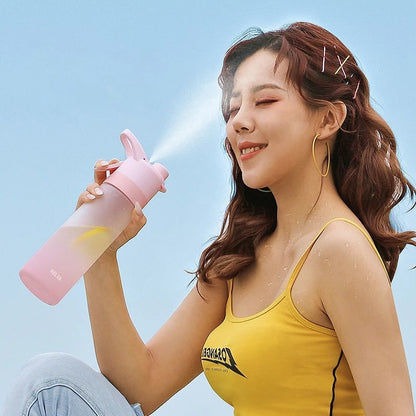 Spray Water Bottle For Outdoor Fitness