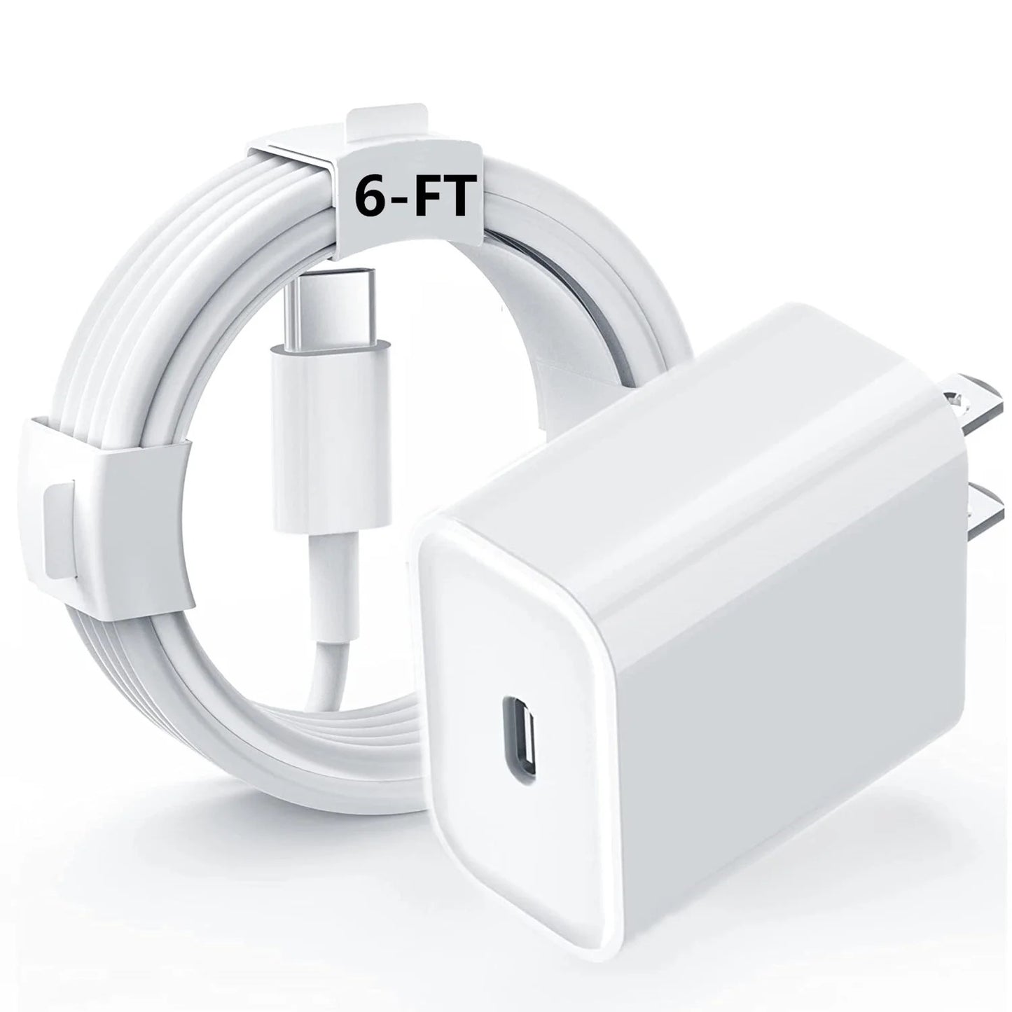 6FT Fast Charging Cord with Wall Chargers