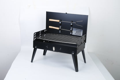 16.7x10x17.7 in Foldable Portable Charcoal Grill