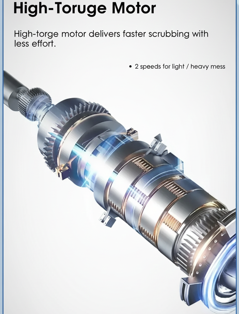 GIOIO Cordless 5-in-1 Electric Spin Scrubber