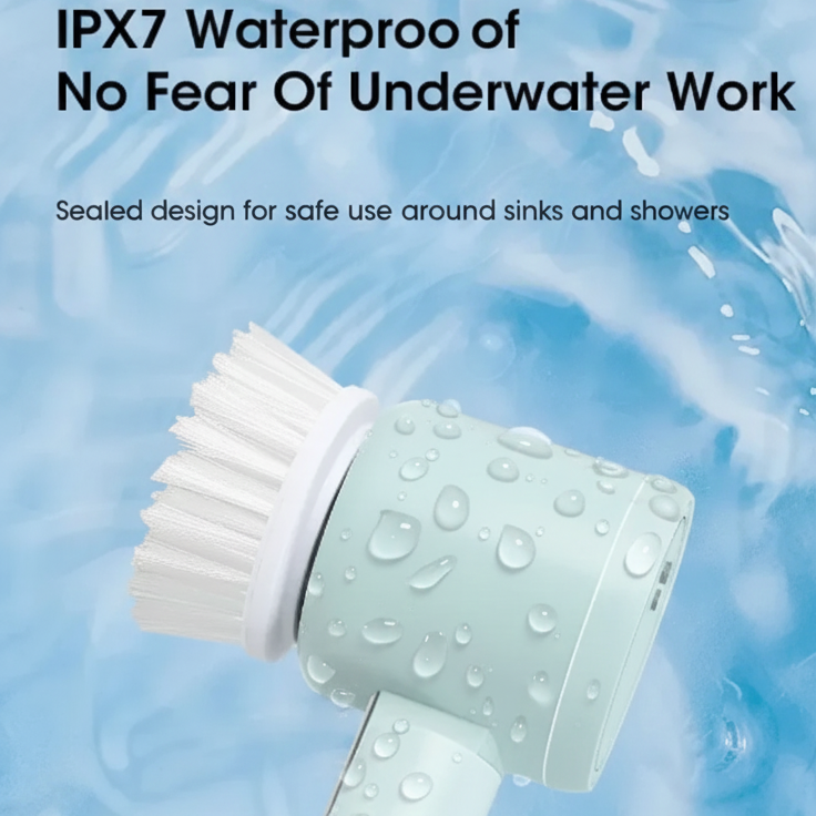 GIOIO Cordless 5-in-1 Electric Spin Scrubber