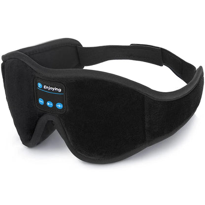 Deep Sleep Comfort System – Bluetooth 5.0 Eye Mask, Soft Memory Foam & 100% Blackout