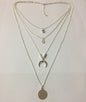 Fashionable Personality New Multi-layer Moon Disc Pendant