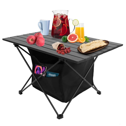 Foldable Rustproof Portable Aluminum Camping Table With Carrying Bag