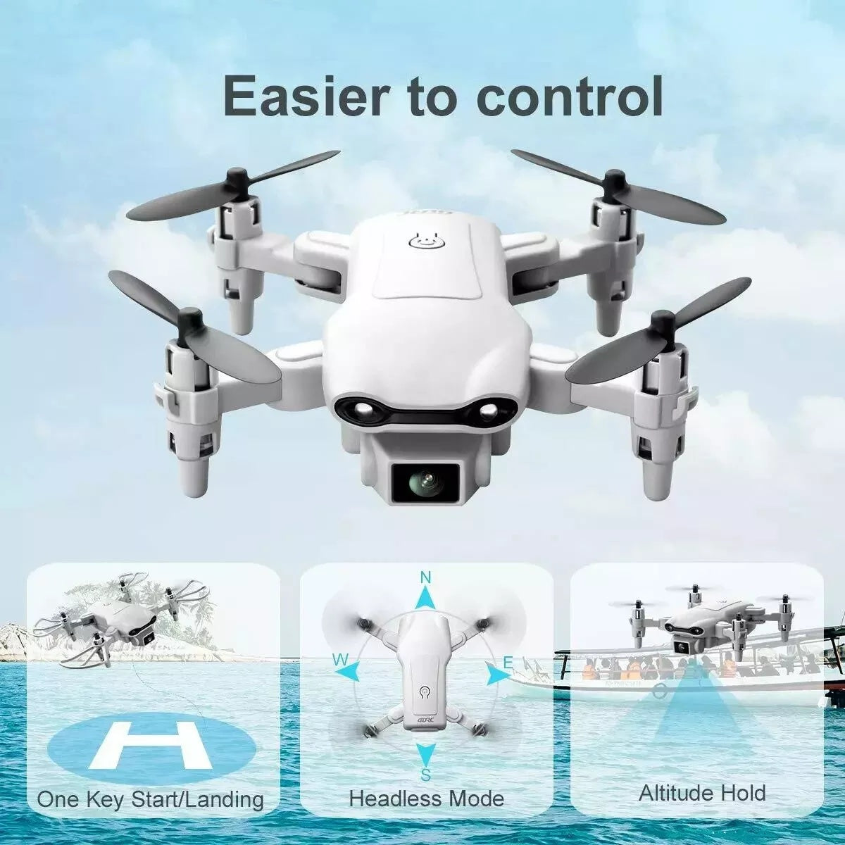 4DRC V9 Foldable RC Drone ,720P HD FPV Camera